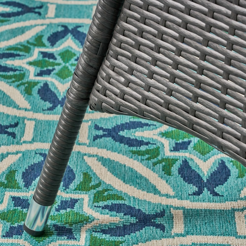 Set da bistrot in vimini da esterno Brayden da 3 pezzi di Christopher Knight Home - N/D