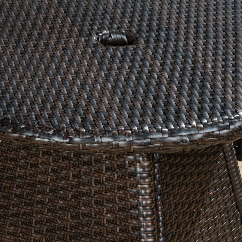 Set da bistrot in vimini da esterno Brayden da 3 pezzi di Christopher Knight Home - N/D