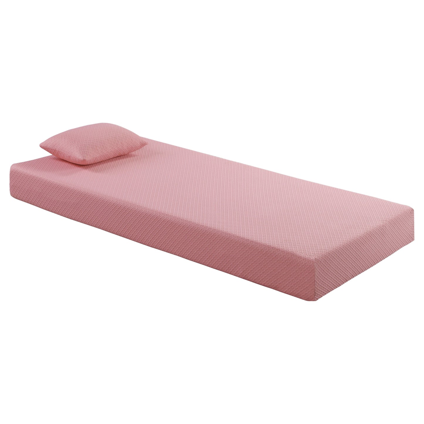 Set di materasso e cuscino in tessuto traspirante, materasso in memory foam con infusione di gel in una scatola