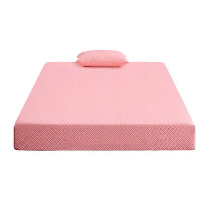 Set di materasso e cuscino in tessuto traspirante, materasso in memory foam con infusione di gel in una scatola
