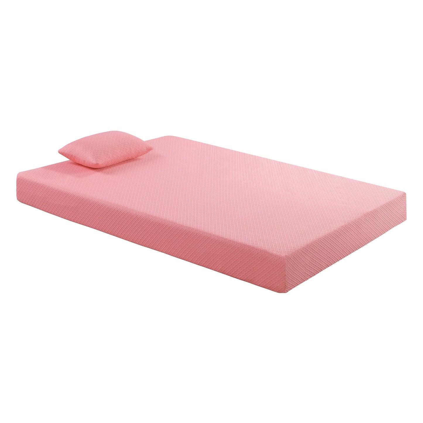 Set di materasso e cuscino in tessuto traspirante, materasso in memory foam con infusione di gel in una scatola