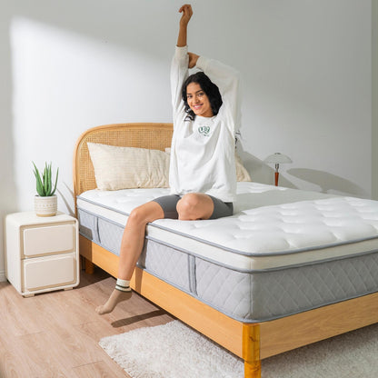 Materasso traspirante in memory foam e molle - Medio-rigido - Certificato CertiPUR