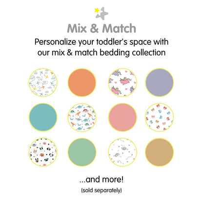 Federa per cuscino traspirante in percalle di cotone per bambini, per cuscino per bambini piccoli 13 x 18/33 x 46 cm, tinta unita (confezione da 2)