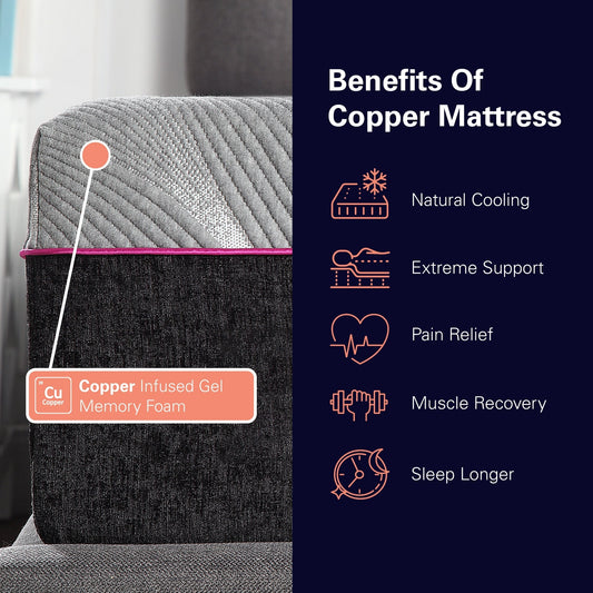 Materasso per adulti in schiuma di lattice a risposta rapida Bridgevine Home Renew da 11 pollici