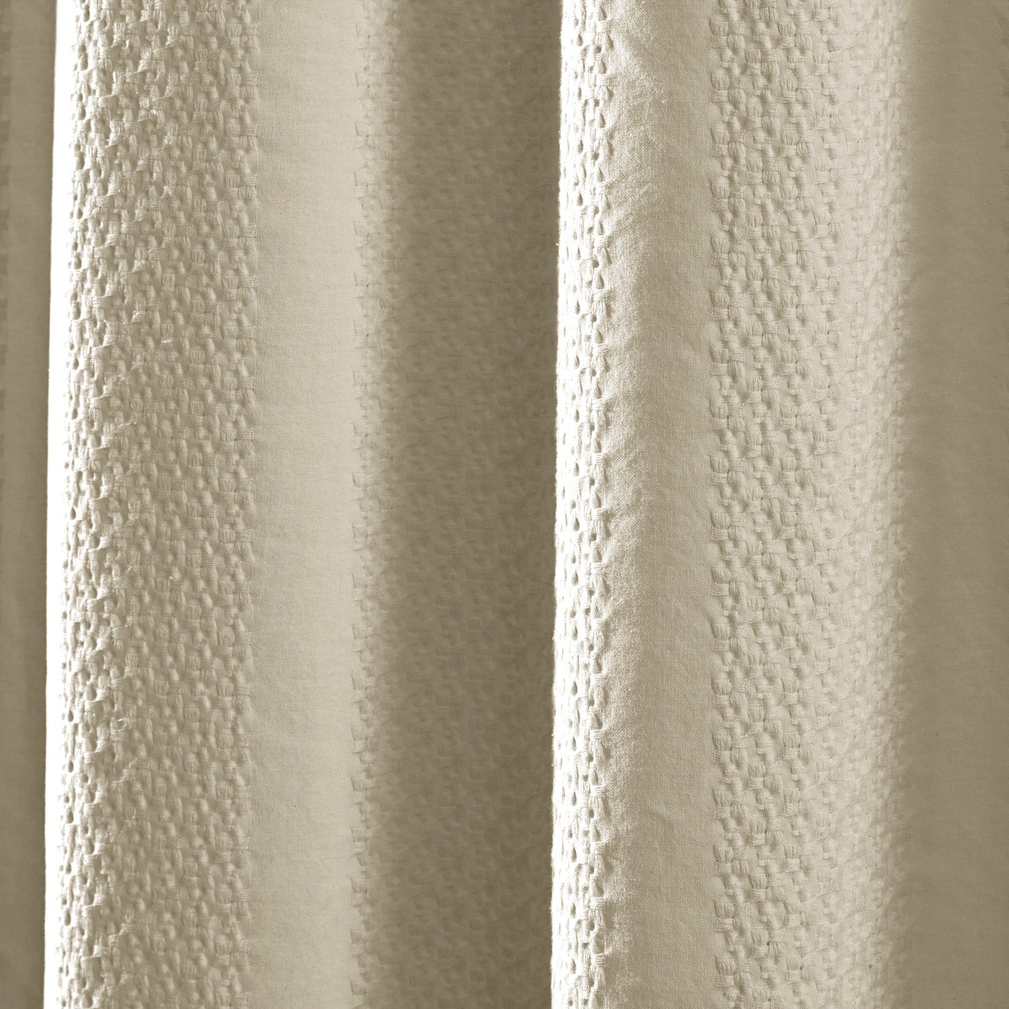 Tenda da doccia a righe in jacquard lavato in capo Billie di Brielle Home