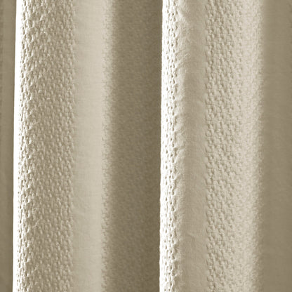 Tenda da doccia a righe in jacquard lavato in capo Billie di Brielle Home