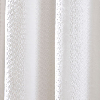 Tenda da doccia a righe in jacquard lavato in capo Billie di Brielle Home