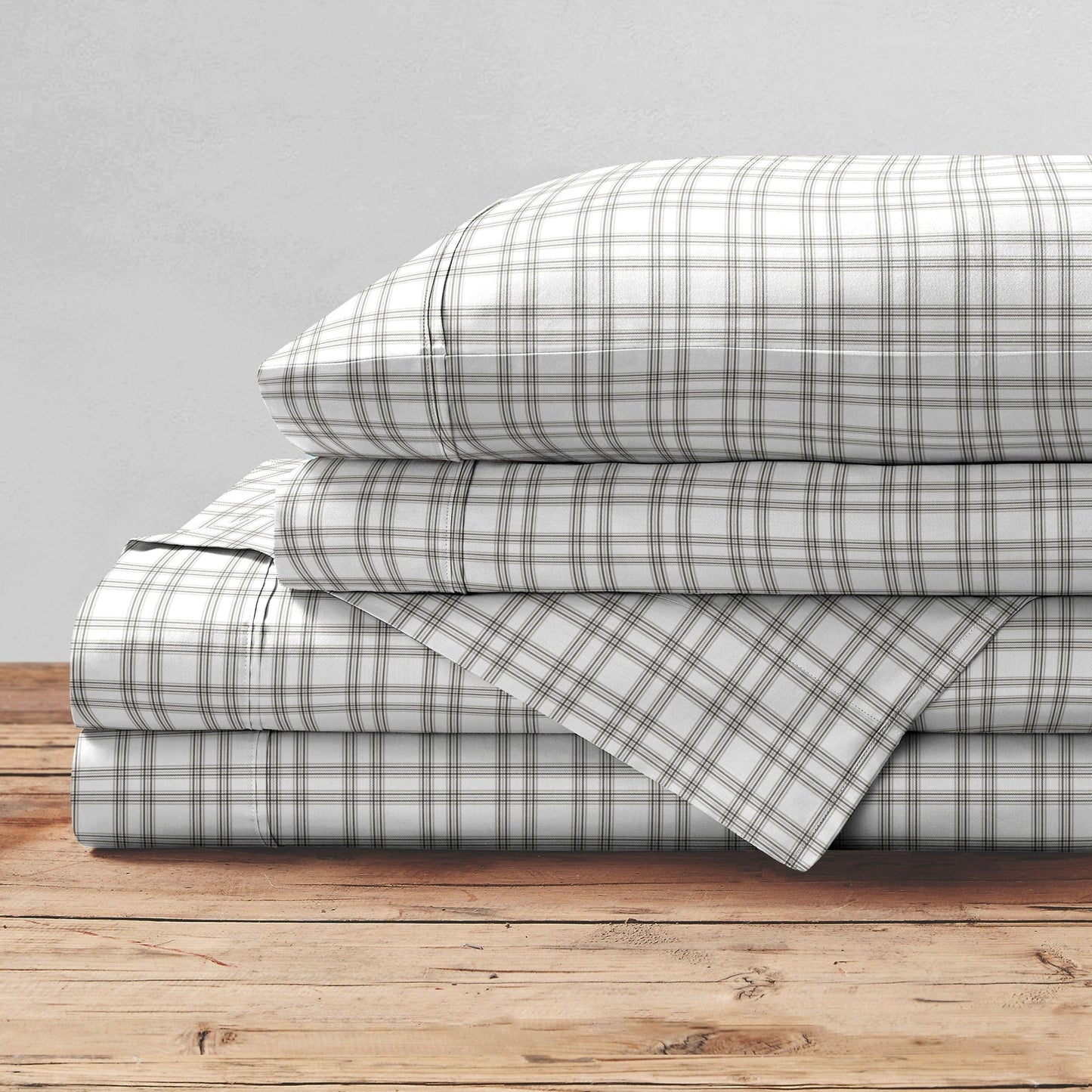 Set di lenzuola stampate in percalle di cotone Brielle Home