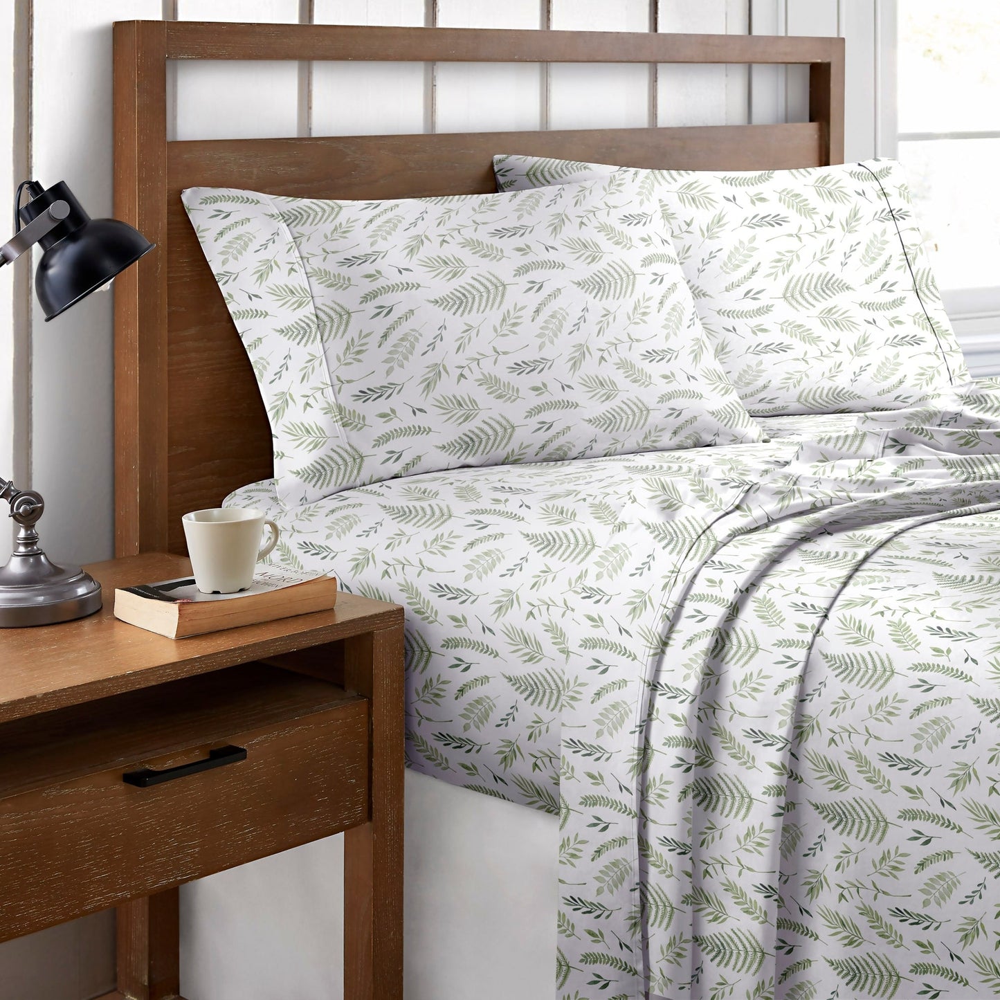 Set di lenzuola stampate in percalle di cotone Brielle Home