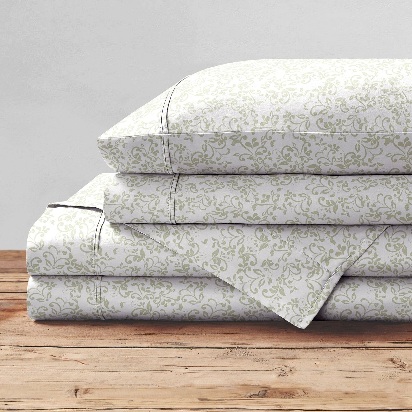 Set di lenzuola stampate in percalle di cotone Brielle Home