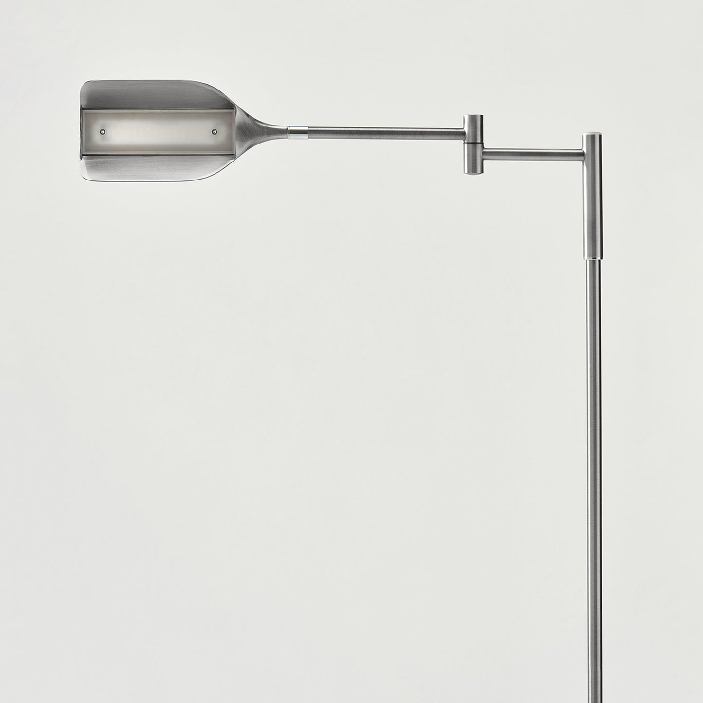 Lampada da terra a LED Brightech Leaf da 53 pollici con dimmer industriale a 3 vie e paralume Empire in metallo ottone