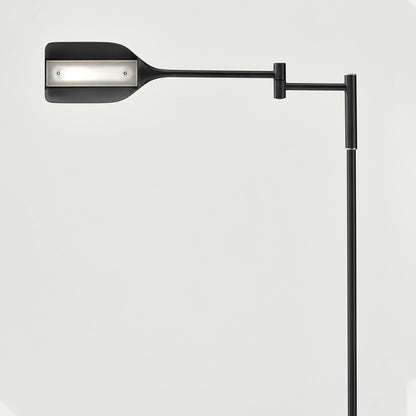 Lampada da terra a LED Brightech Leaf da 53 pollici con dimmer industriale a 3 vie e paralume Empire in metallo ottone