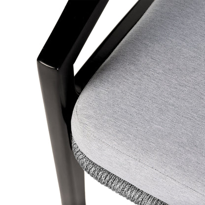 Set da chat Brighton in legno massello e corda, 4 pezzi