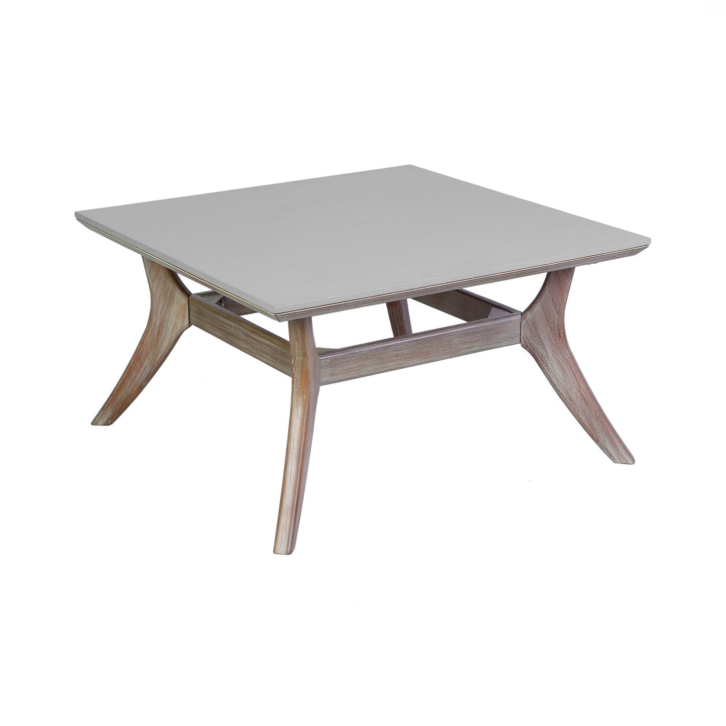 Set da chat Brighton in legno massello e corda, 4 pezzi