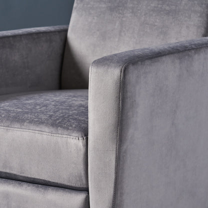 Poltrona reclinabile Brightwood High Leg Push-back con gambe in acciaio inossidabile di Christopher Knight Home