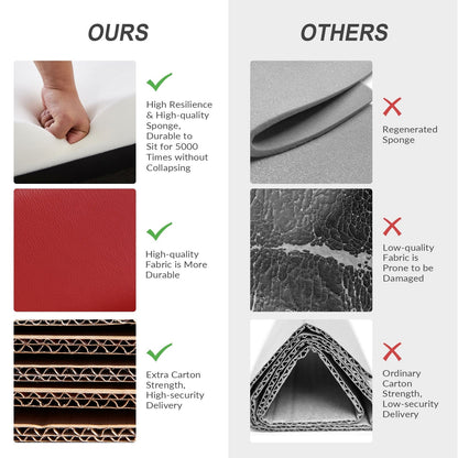 Poltrona reclinabile Brigida Modern in vera pelle con finiture in borchie e poggiapiedi regolabile, set da 2 di HULALA HOME