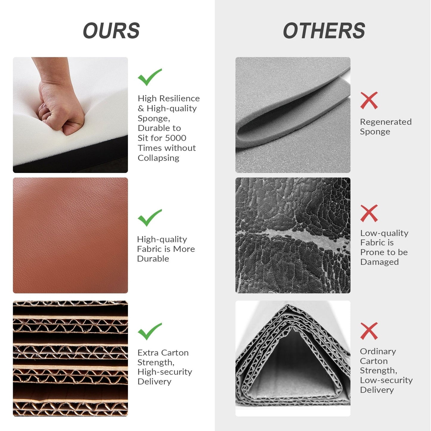 Poltrona reclinabile Brigida Modern in vera pelle con finiture in borchie e poggiapiedi regolabile, set da 2 di HULALA HOME