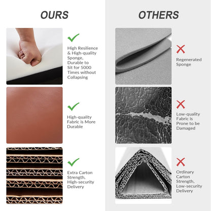 Poltrona reclinabile Brigida Modern in vera pelle con finiture in borchie e poggiapiedi regolabile, set da 2 di HULALA HOME