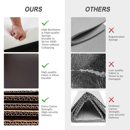 Poltrona reclinabile Brigida Modern in vera pelle con finiture in borchie e poggiapiedi regolabile, set da 2 di HULALA HOME