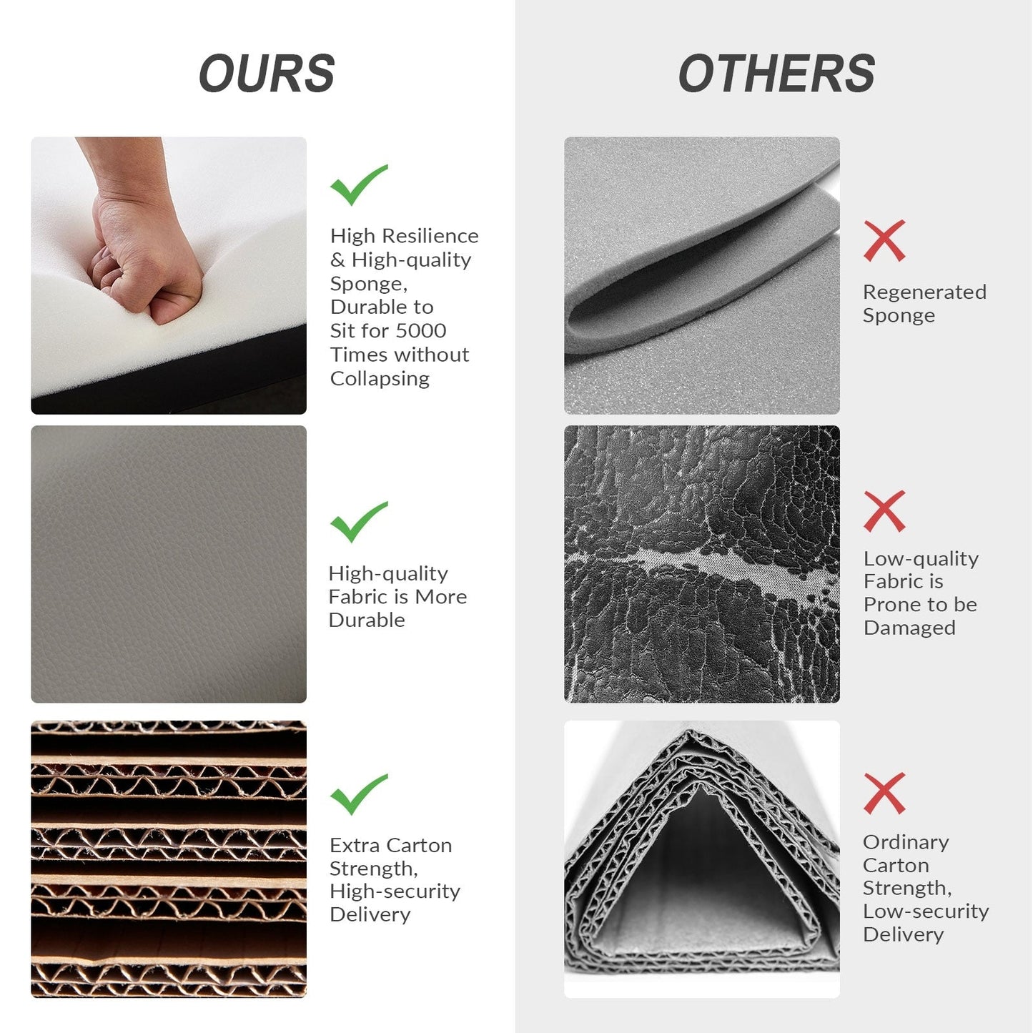 Poltrona reclinabile Brigida Modern in vera pelle con finiture in borchie e poggiapiedi regolabile, set da 2 di HULALA HOME