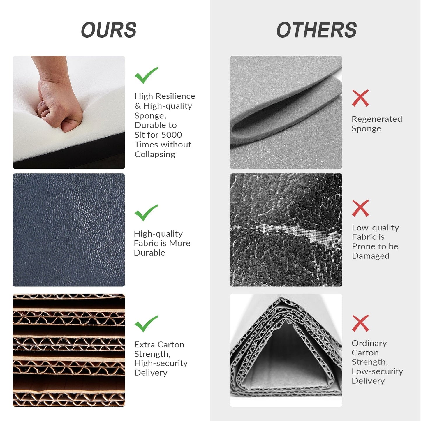 Poltrona reclinabile Brigida Modern in vera pelle con finiture in borchie e poggiapiedi regolabile, set da 2 di HULALA HOME