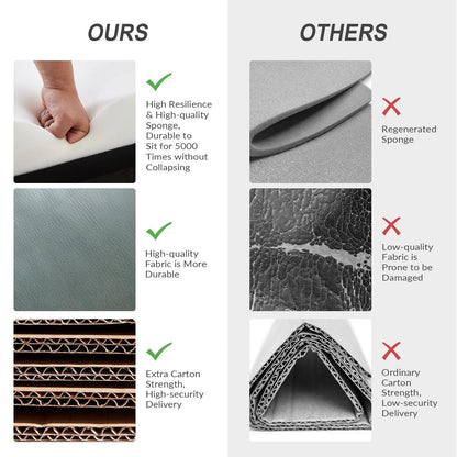 Poltrona reclinabile Brigida Modern in vera pelle con finiture in borchie e poggiapiedi regolabile, set da 2 di HULALA HOME