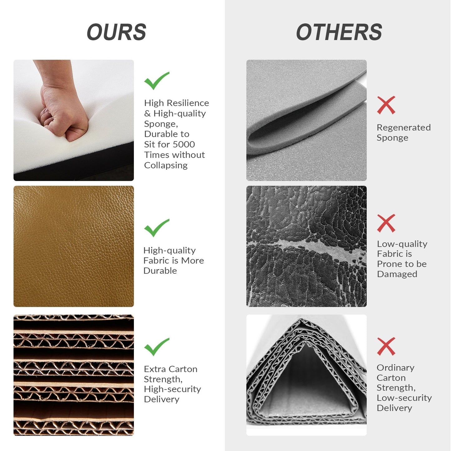 Poltrona reclinabile Brigida Modern in vera pelle con finiture in borchie e poggiapiedi regolabile, set da 2 di HULALA HOME