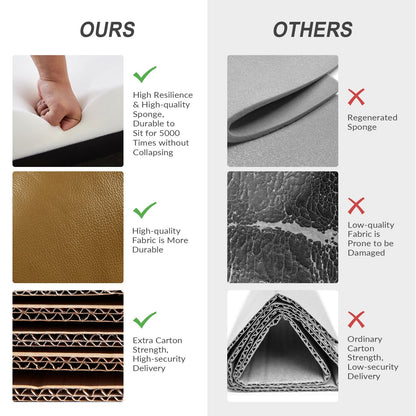 Poltrona reclinabile Brigida Modern in vera pelle con finiture in borchie e poggiapiedi regolabile, set da 2 di HULALA HOME