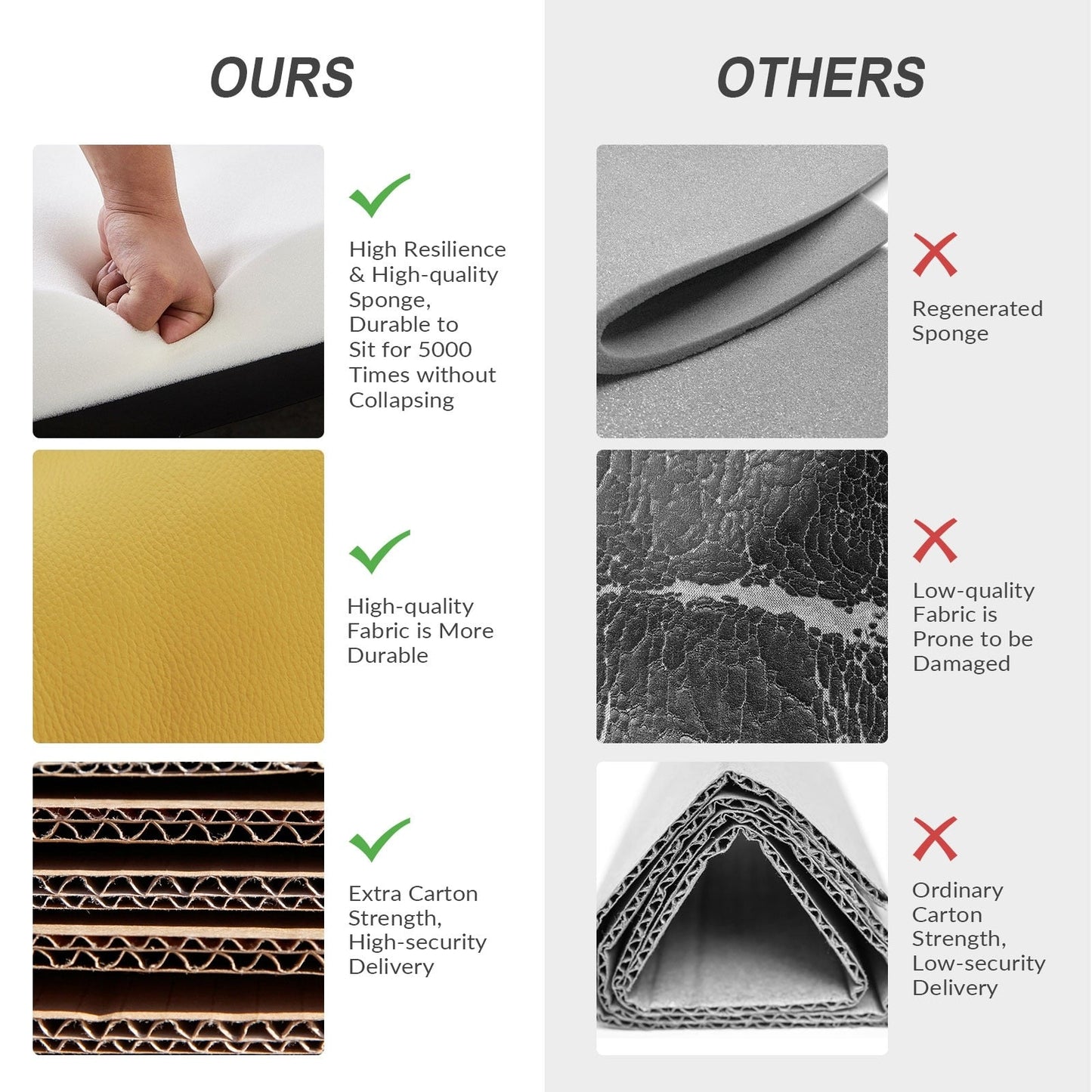 Poltrona reclinabile Brigida Modern in vera pelle con finiture in borchie e poggiapiedi regolabile, set da 2 di HULALA HOME