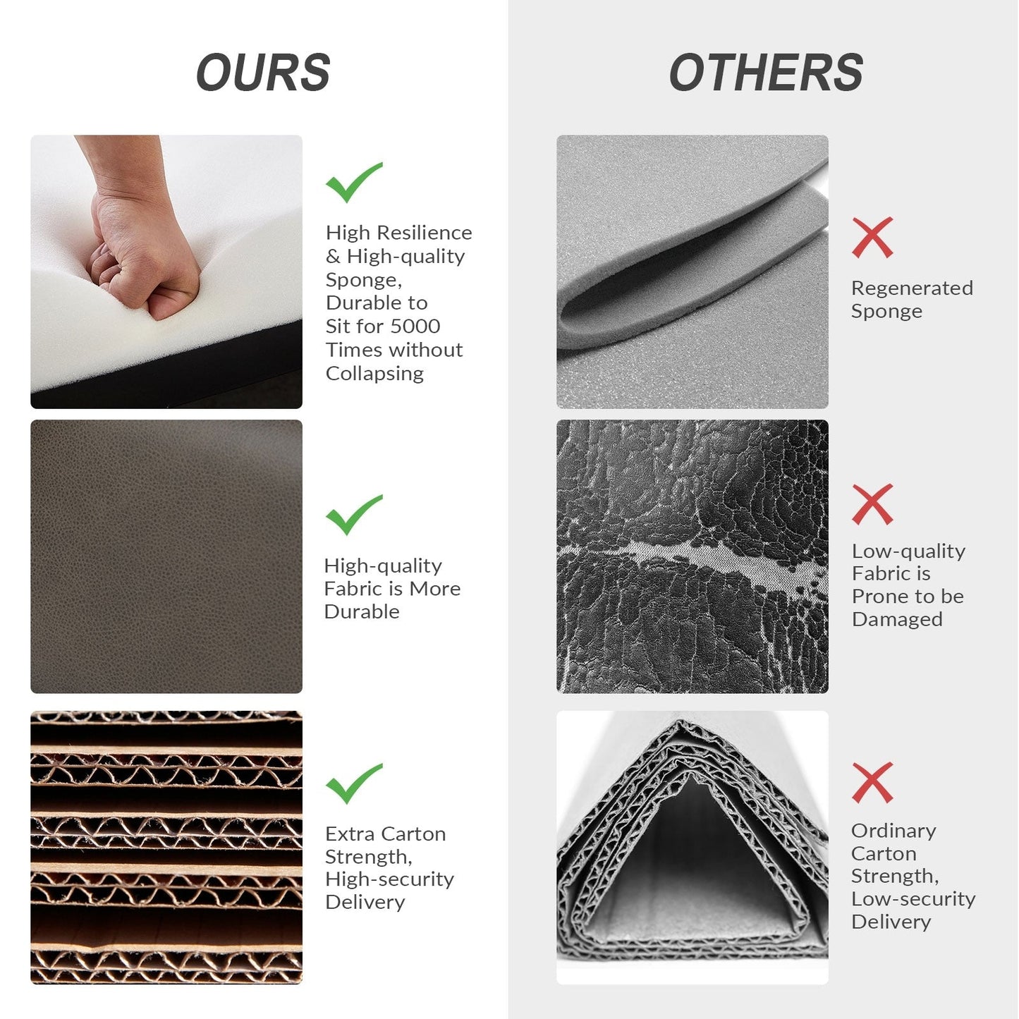 Poltrona reclinabile Brigida Modern in vera pelle con finiture in borchie e poggiapiedi regolabile, set da 2 di HULALA HOME