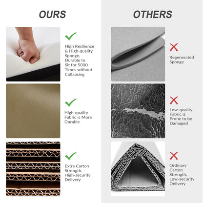 Poltrona reclinabile Brigida Modern in vera pelle con finiture in borchie e poggiapiedi regolabile, set da 2 di HULALA HOME