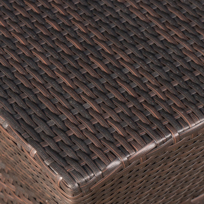 Set da salotto quadrato in vimini Bristol Outdoor da 3 pezzi di Christopher Knight Home