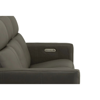 Divano reclinabile elettrico in pelle Broadway con poggiatesta elettrici di Flexsteel