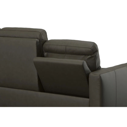 Divano reclinabile elettrico in pelle Broadway con poggiatesta elettrici di Flexsteel