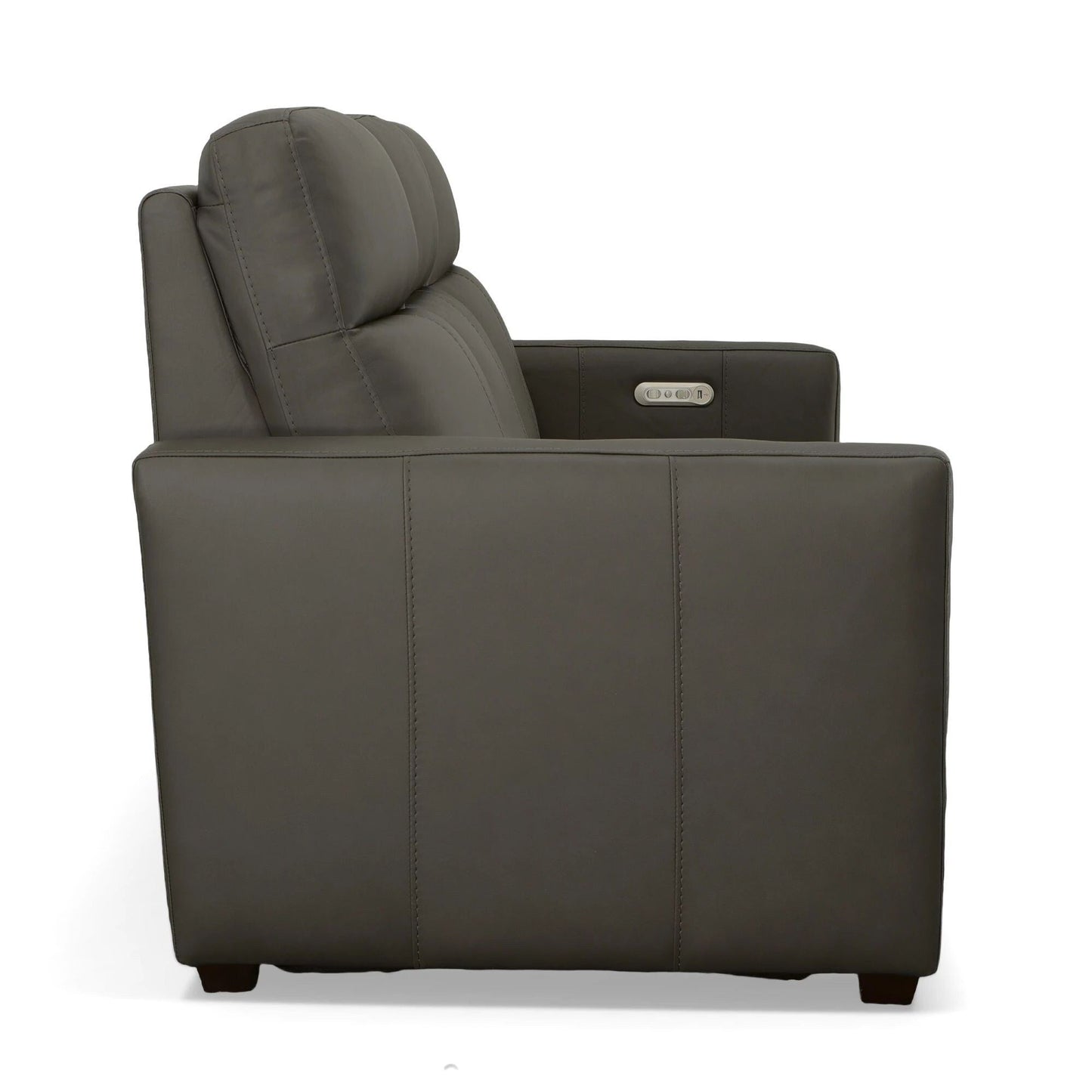 Divano reclinabile elettrico in pelle Broadway con poggiatesta elettrici di Flexsteel