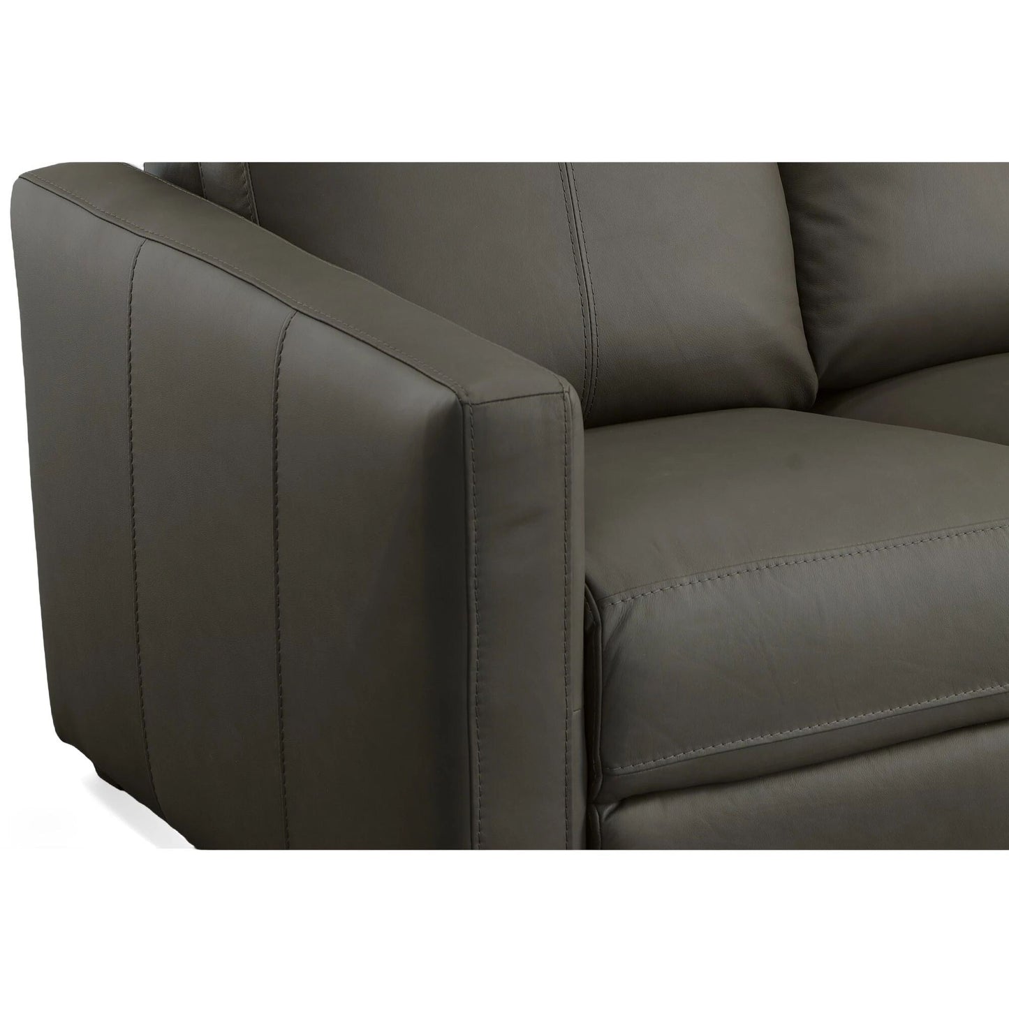 Divano reclinabile elettrico in pelle Broadway con poggiatesta elettrici di Flexsteel