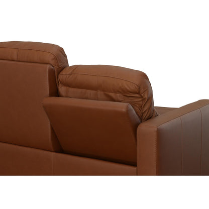 Divano reclinabile elettrico in pelle Broadway con poggiatesta elettrici di Flexsteel