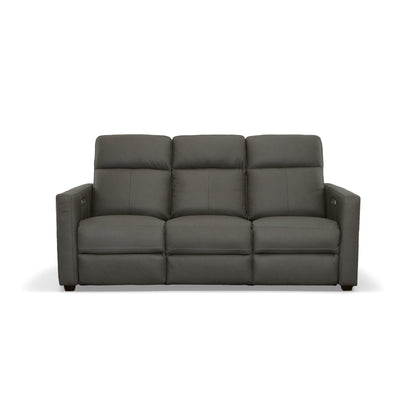 Divano reclinabile elettrico in pelle Broadway con poggiatesta elettrici di Flexsteel