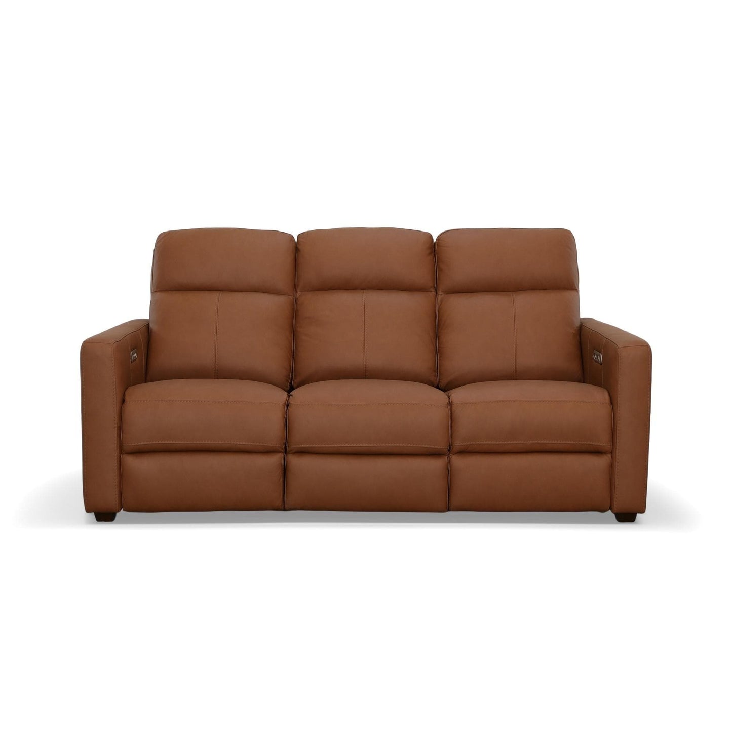 Divano reclinabile elettrico in pelle Broadway con poggiatesta elettrici di Flexsteel