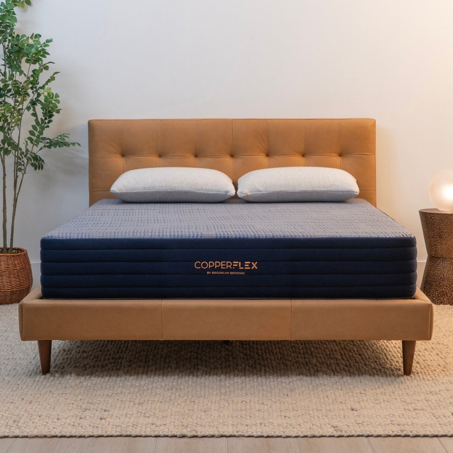 Materasso ibrido Brooklyn Bedding CopperFlex 10 con schiuma a zone