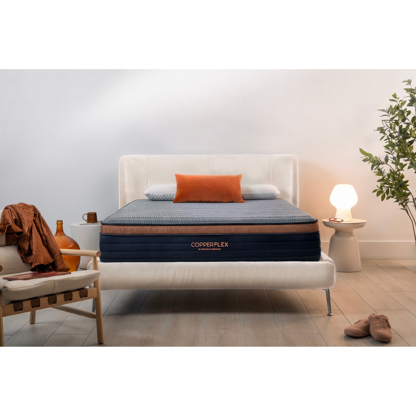 Materasso in schiuma Brooklyn Bedding CopperFlex 12 con schiuma a zone