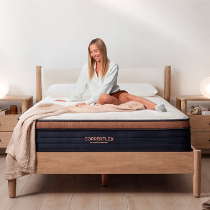 Materasso ibrido Brooklyn Bedding CopperFlex Pro 14 con schiuma a zone
