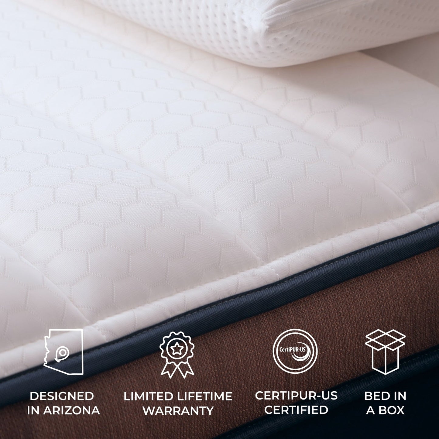 Materasso ibrido Brooklyn Bedding CopperFlex Pro 14 con schiuma a zone