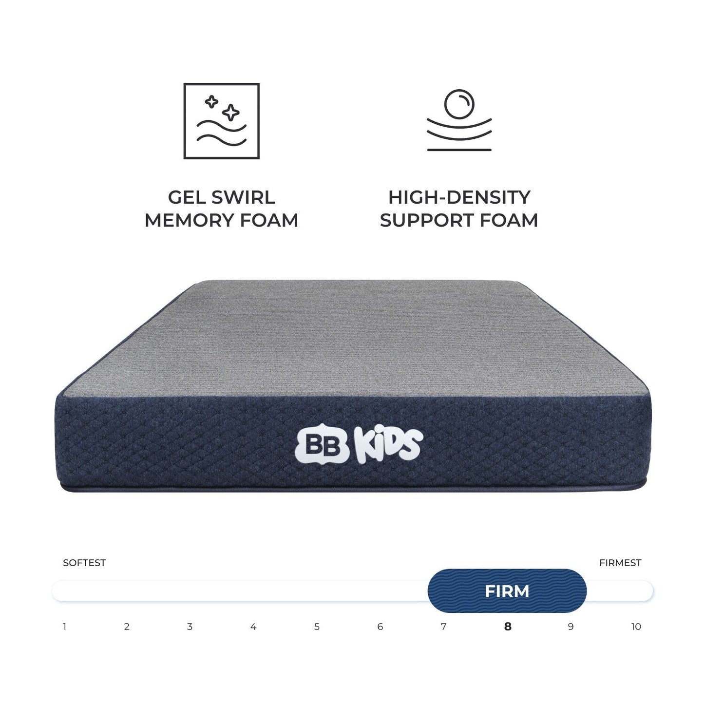 Materasso per bambini Brooklyn Bedding con protezione antimacchia