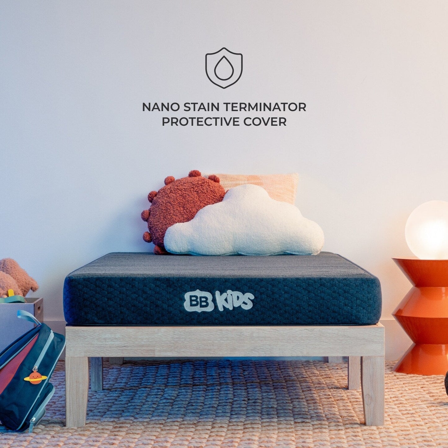 Materasso per bambini Brooklyn Bedding con protezione antimacchia