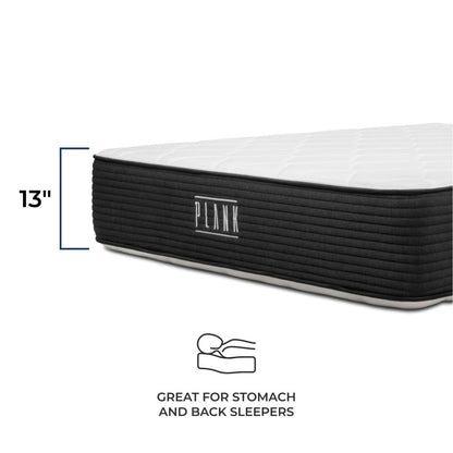 Materasso Brooklyn Bedding Plank 13 Luxe a due lati rigido/ultra rigido con fodera rinfrescante