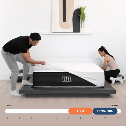 Materasso Brooklyn Bedding Plank 13 Luxe a due lati rigido/ultra rigido con fodera rinfrescante
