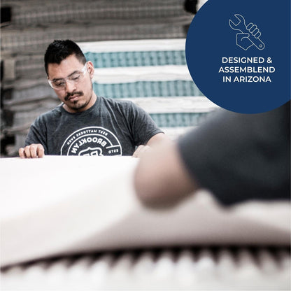 Materasso Brooklyn Bedding Plank 13 Luxe a due lati rigido/ultra rigido