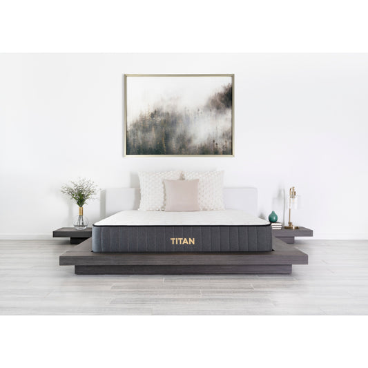 Brooklyn Bedding Titan 11 Hybrid per dormienti taglie forti con fodera rinfrescante