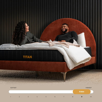 Brooklyn Bedding Titan 11 Hybrid per dormienti taglie forti con fodera rinfrescante